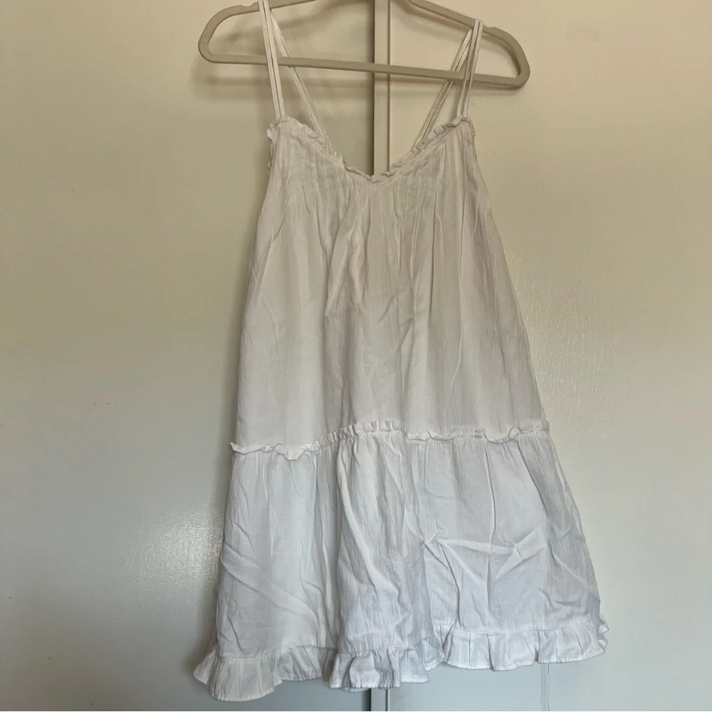 Universal Thread White Ruffled Chemise - Picture 1 of 5